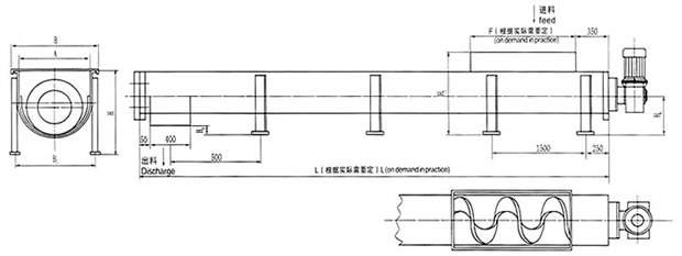 WLS無(wú)軸螺旋輸送機(jī)生產(chǎn)廠家圖紙